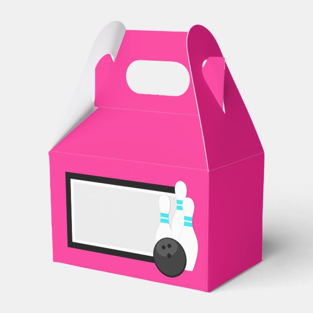 Neon Pink Bowling Fevor Boxes Geschenkschachtel (Vorderseite)