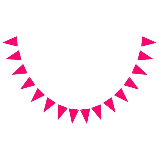 Neon Pink Bunting Banner - Benutzerdefiniertes Par (Alle)