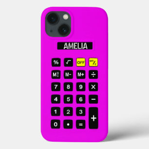Neon Pink Calculator mit Keypad Case-Mate iPhone Hülle