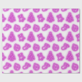Neon Pink Christmas Geschenkpapier