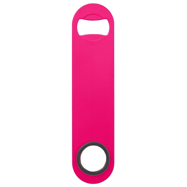 Neon Pink Custom Bottle Opener - Bulk Orders Speed Flaschenöffner (Vorderseite)
