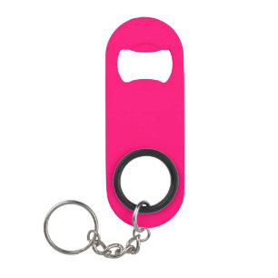 Neon Pink Custom Bottle Opener Schlüsselanhänger - Mini Flaschenöffner