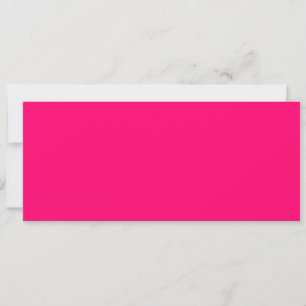 Neon Pink Custom Flat Card - Bulk Order Ready