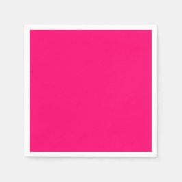Neon Pink Custom Paper Napkins - Bulk & Events Serviette