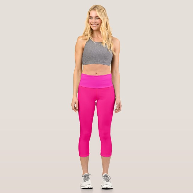 Neon Pink Funky Leggings (Vorderseite)