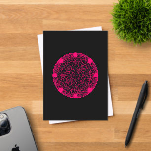 Neon Pink Geometric Acrylic Einladung - individuel