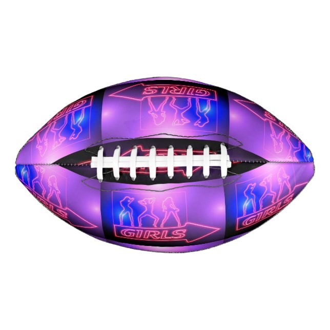 Neon Pink Girls signieren Thunder_Cove Football (Vorderseite)