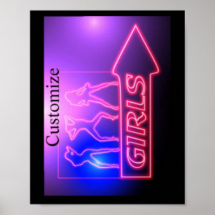 Neon Pink Girls signieren Thunder_Cove Poster