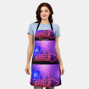 Neon Pink Girls signieren Thunder_Cove Schürze