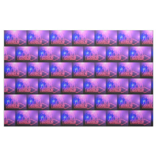 Neon Pink Girls signieren Thunder_Cove Stoff