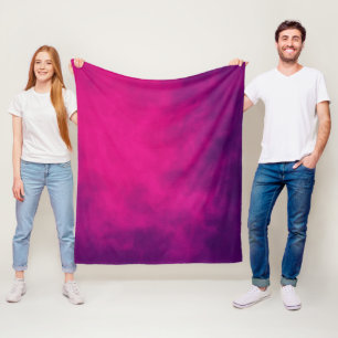 Neon Pink Gradient Fleece Blanket - Anpassbar
