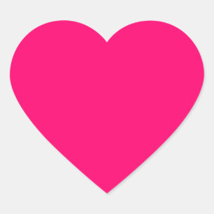 Neon Pink Heart Stickers - Anpassbar & Bulk