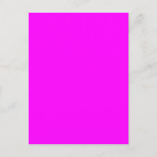 Neon pink hex code FF00FF Postkarte