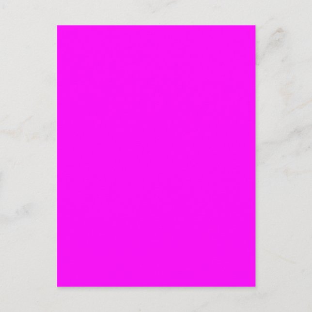 Neon pink hex code FF00FF Postkarte (Vorderseite)