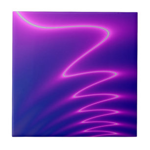 Neon Pink Lightning Fliese