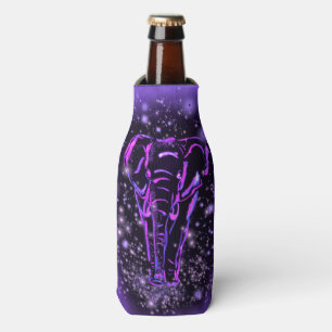 Neon Pink Lila Elefantenflasche Cooler Flaschenkühler