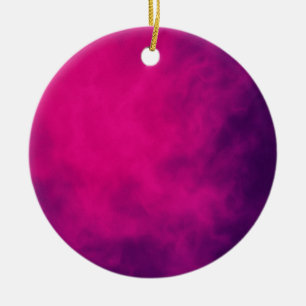 Neon Pink & Lila Smoke Ornament - individuell eins