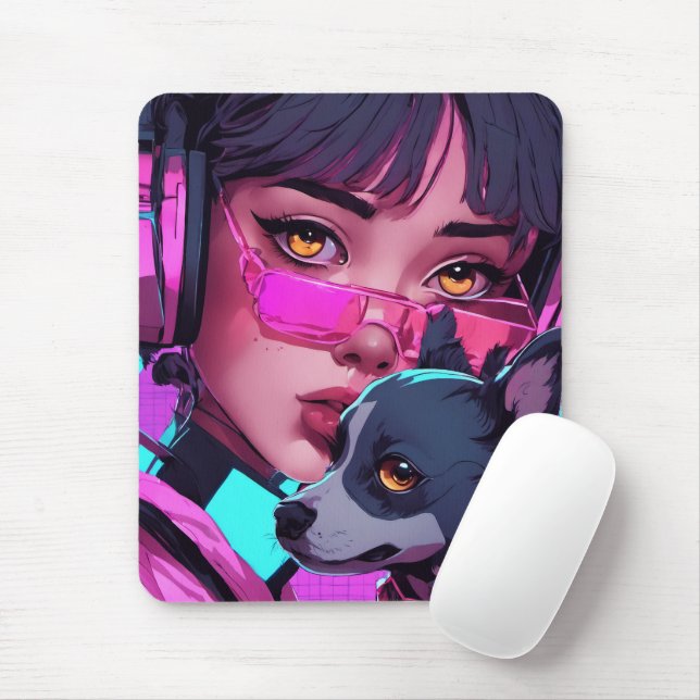 Neon Pink- Mousepad (Mit Mouse)