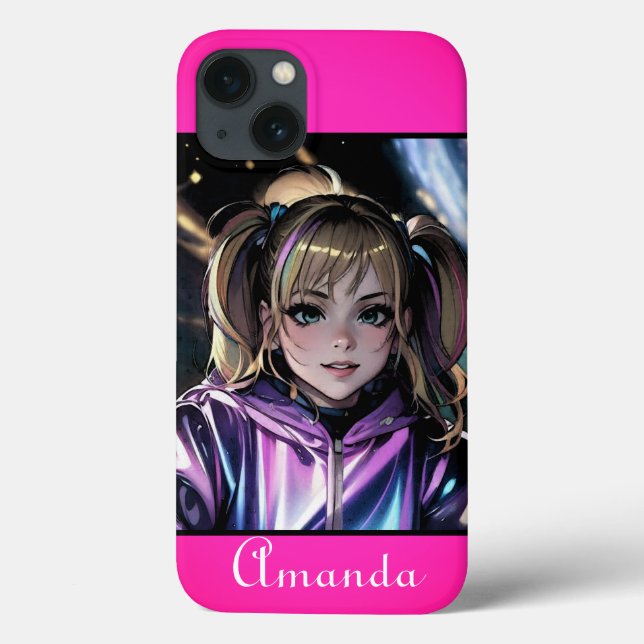 Neon pink, neon, hell, hell rosa, rosa, saftig Case-Mate iPhone hülle (Rückseite)