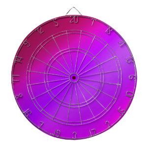 Neon Pink Ombre Dartscheibe