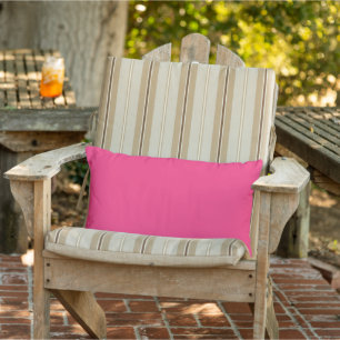 Neon Pink Outdoor Lumbar Kissen