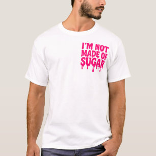 Neon Pink Quote Pocket T-Shirt Style - Anpassbar