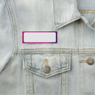 Neon Pink Smoke Border Name Tag - Anpassbar Namensschild