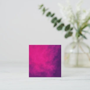 Neon Pink Smoke Business Card - individuell einste Quadratische Visitenkarte