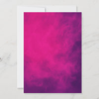 Neon Pink Smoke Einladung - individuell einstellba
