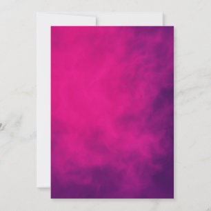 Neon Pink Smoke Einladung - individuell einstellba