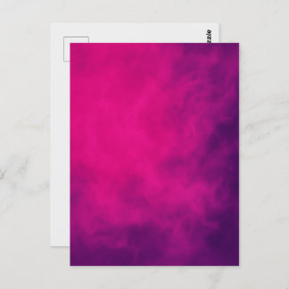 Neon Pink Smoke Postcard - individuell einstellbar Postkarte
