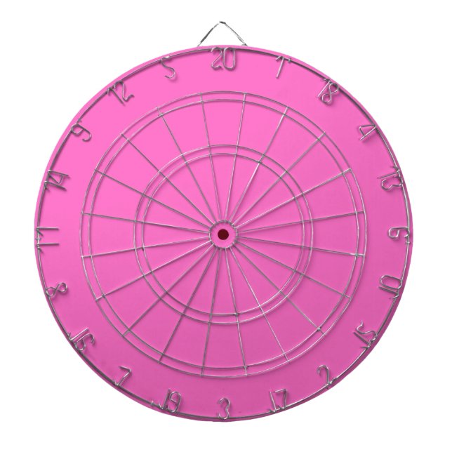 Neon Pink Solid Color | Classic Dartscheibe (vorne)