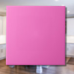 Neon Pink Solid Color | Classic | elegant Fliese<br><div class="desc">Neon Pink Solid Color | Classic | elegant | Trendy | Stilvoll | Geschenk</div>