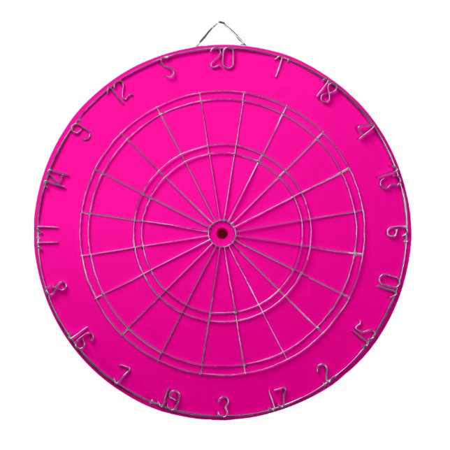 Neon Pink Solid Color Dartscheibe (vorne)