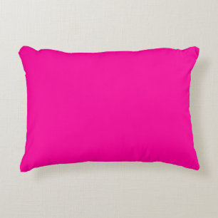 Neon Pink Solid Color Dekokissen