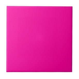 Neon Pink Solid Color Fliese