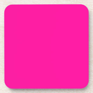 Neon Pink Solid Color Getränkeuntersetzer