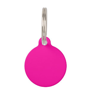 Neon Pink Solid Color Haustiermarke