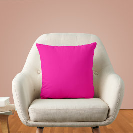 Neon Pink Solid Color Kissen