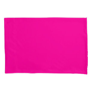 Neon Pink Solid Color Kissenbezug