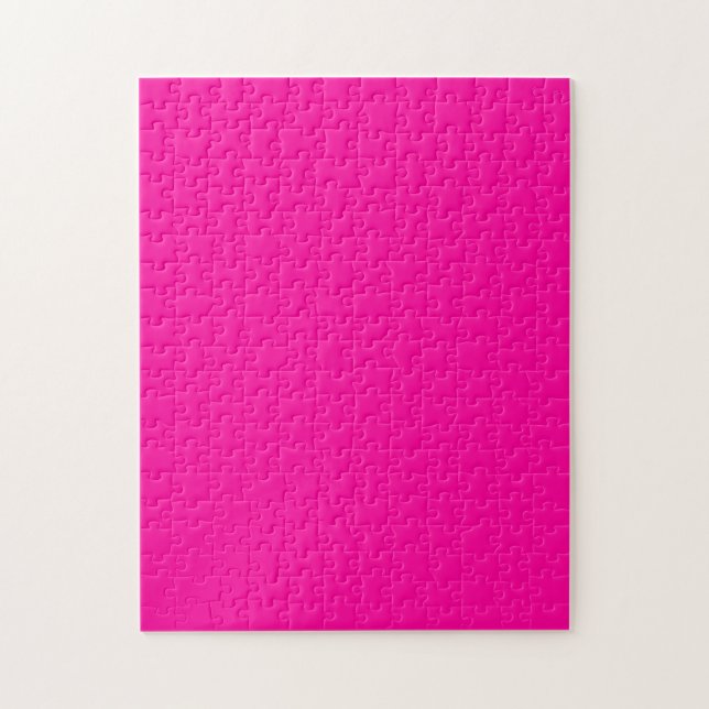 Neon Pink Solid Color Puzzle (Vertikal)