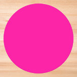 Neon Pink Solid Color Runder Pappuntersetzer<br><div class="desc">Ein lebhaftes und elektrisierendes Rosa,  das voller Energie und Spannung ist.Es erinnert an Neonschilder,  die ein pulsierendes Nachtleben in der Stadt oder die lebhaften Farben tropischer Blume beleuchten. Diese Farbe ist kühn,  spielerisch und unentschuldbar lebendig. Ideal,  um eine beeindruckende Aussage zu machen.</div>