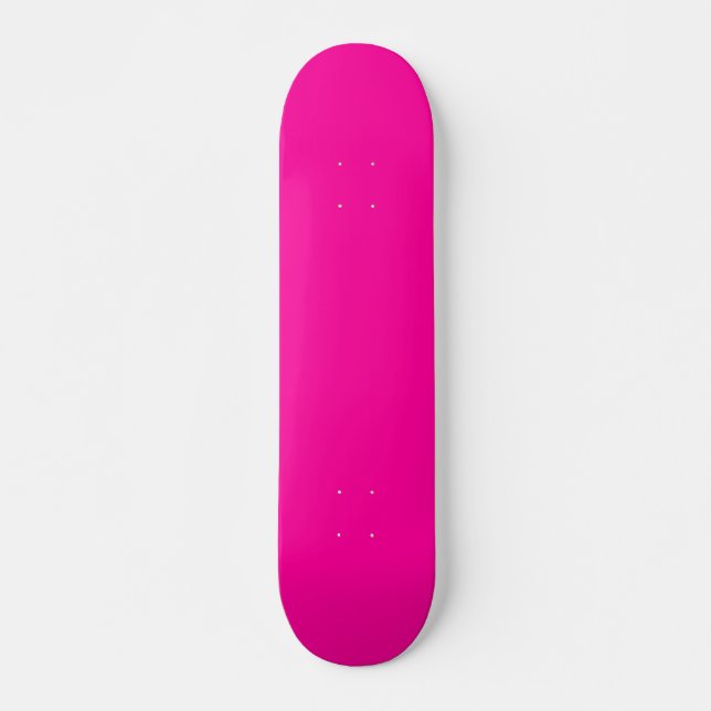 Neon Pink Solid Color Skateboard (Vorne)