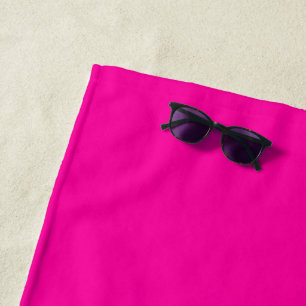 Neon Pink Solid Color Strandtuch