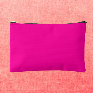 Neon Pink Solid Color Zubehörtasche
