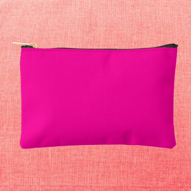 Neon Pink Solid Color Zubehörtasche (Von Creator hochgeladen)