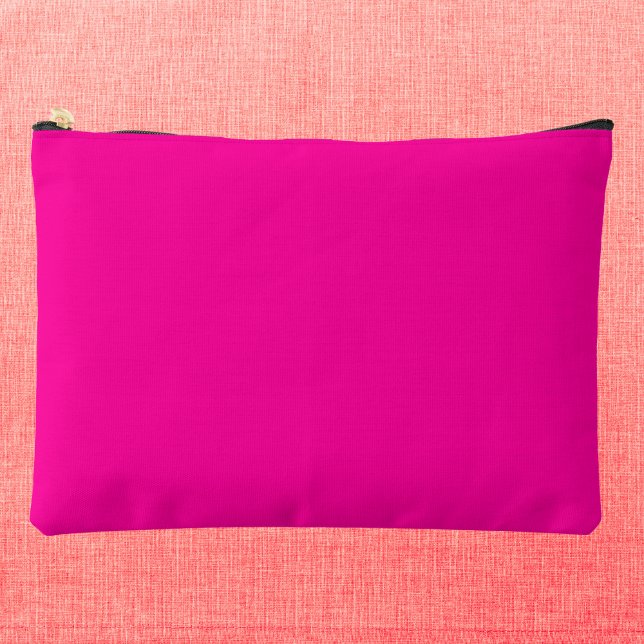 Neon Pink Solid Color Zubehörtasche (Von Creator hochgeladen)