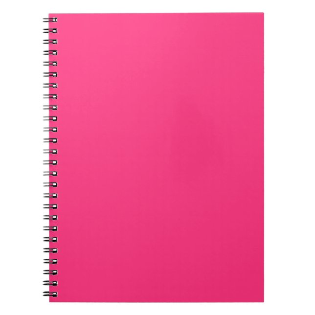 Neon Pink Spiral Notebook Notizblock (Vorderseite)