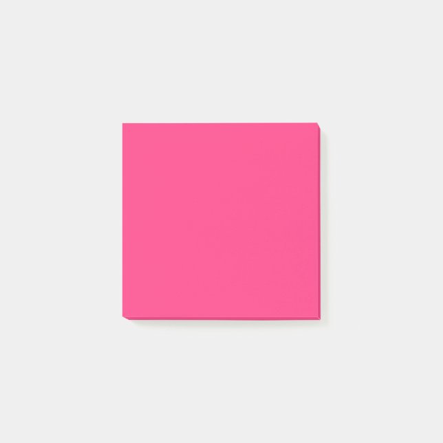 Neon Pink Square Nachhinweise Post-it Klebezettel (Vorderseite)