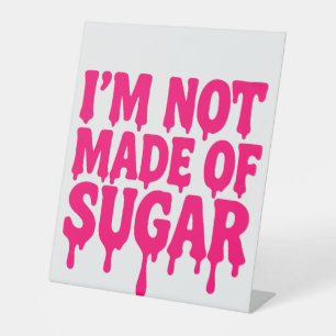 Neon Pink Tropfen Pedestal Sign - Anpassbar Sockelschild